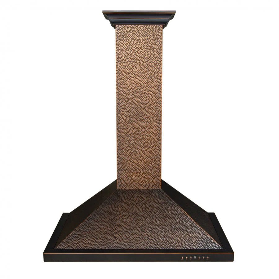 ZLINE 30" Designer Series Hand - Hammered Convertible Vent Wall Mount Range Hood (8KBH - 30)