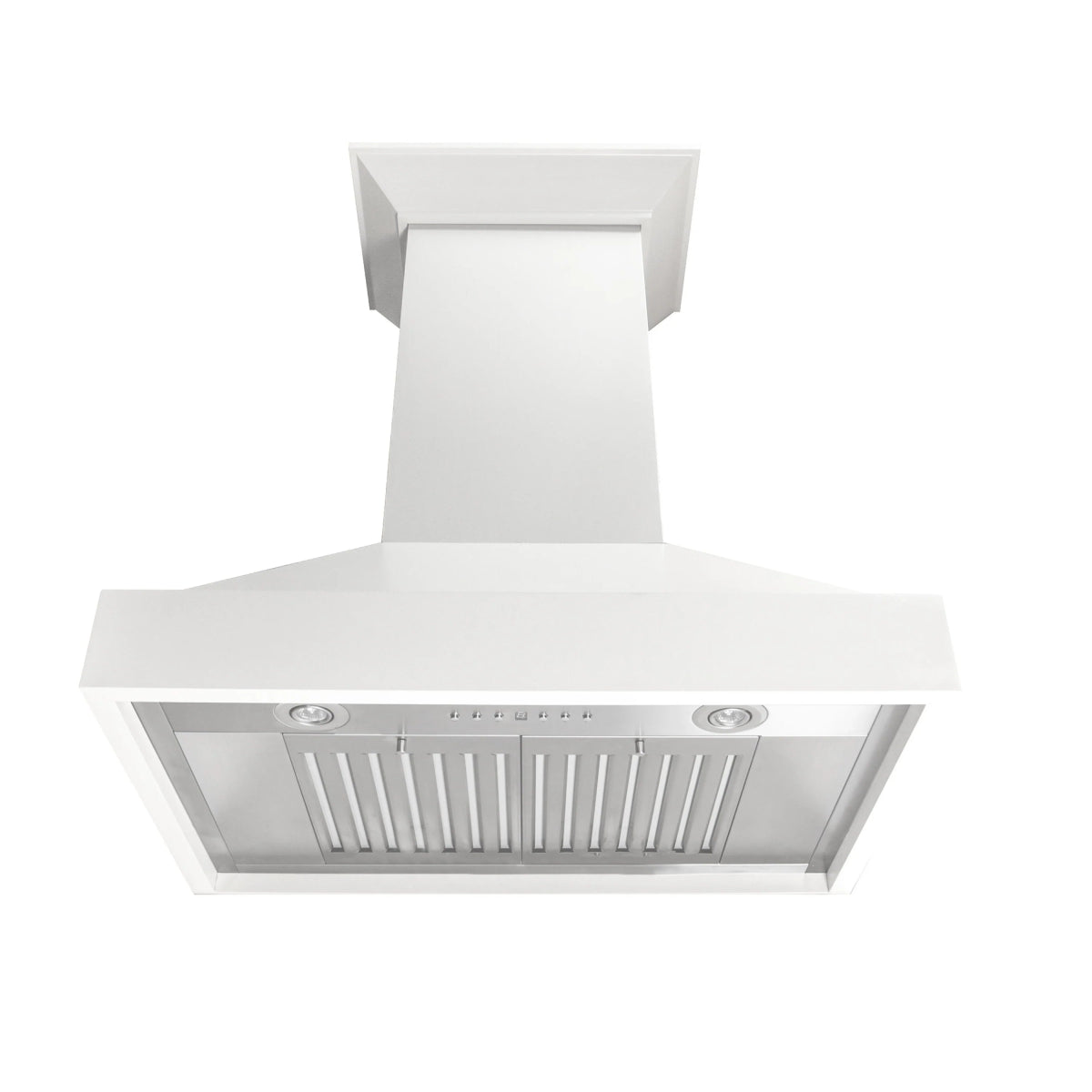 ZLINE 30 in. Wooden Wall Mount Range Hood in Smooth Bright White Finish (KBWW - 30)