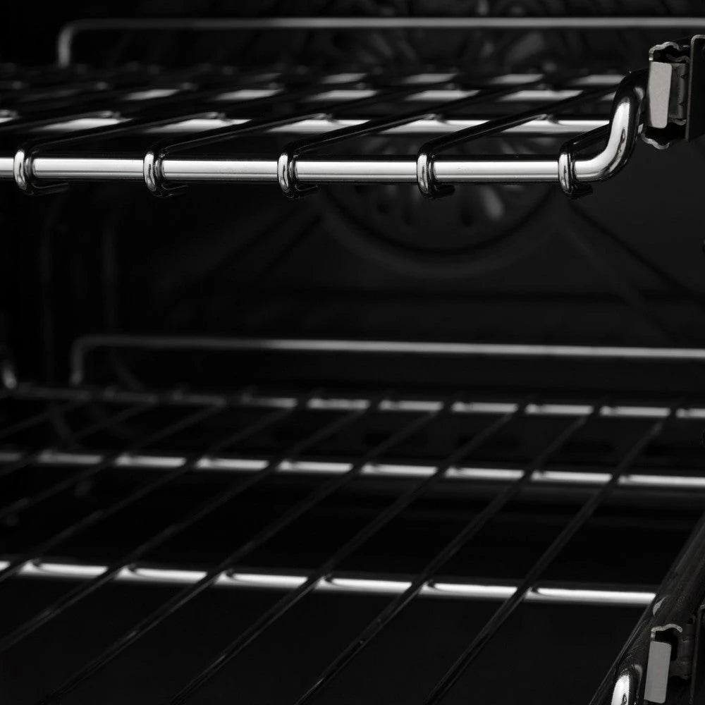 ZLINE Autograph Edition 36 in. 4.6 cu. ft. Legacy Dual Fuel Range with 6 Burner Gas Cooktop and Electric Convection Oven in Stainless Steel and Polished Gold Accents (RAZ - 36 - G)