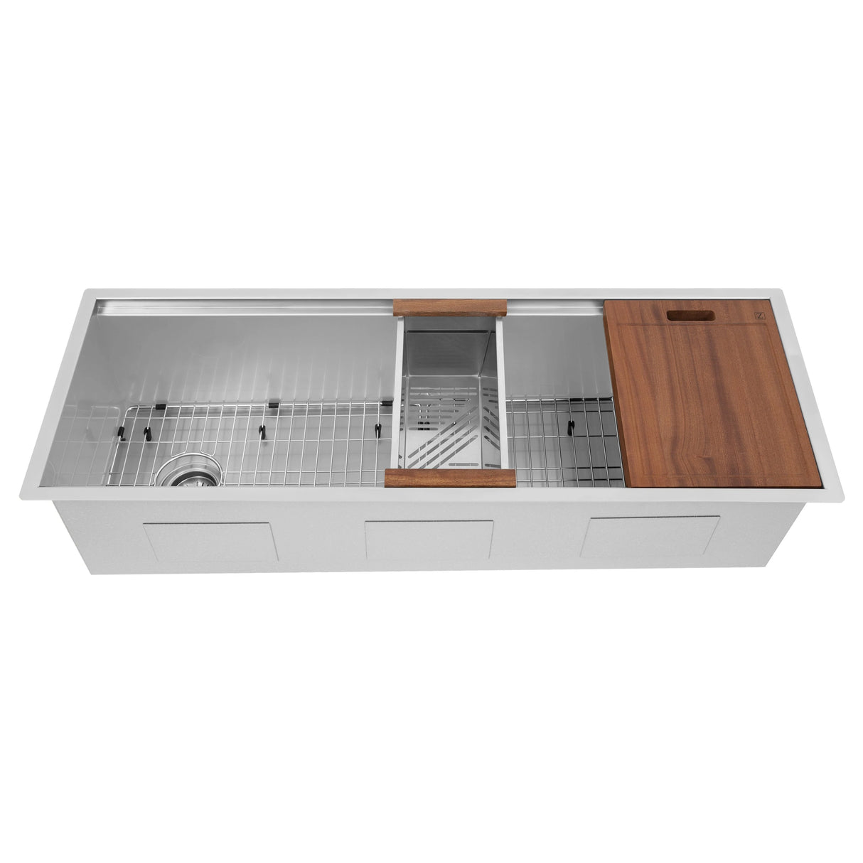 ZLINE 45" Garmisch Undermount Single Bowl Kitchen Sink with Bottom Grid and Accessories (SLS-45)