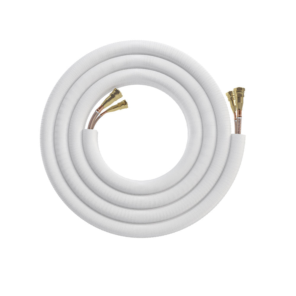 16ft Quick-Connect 1/4" x 1/2" Lineset for DIY 9K, 12K & 18K Indoor