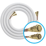 35ft Quick-Connect 1/4" x 1/2" Lineset for DIY 9K, 12K & 18K Indoor