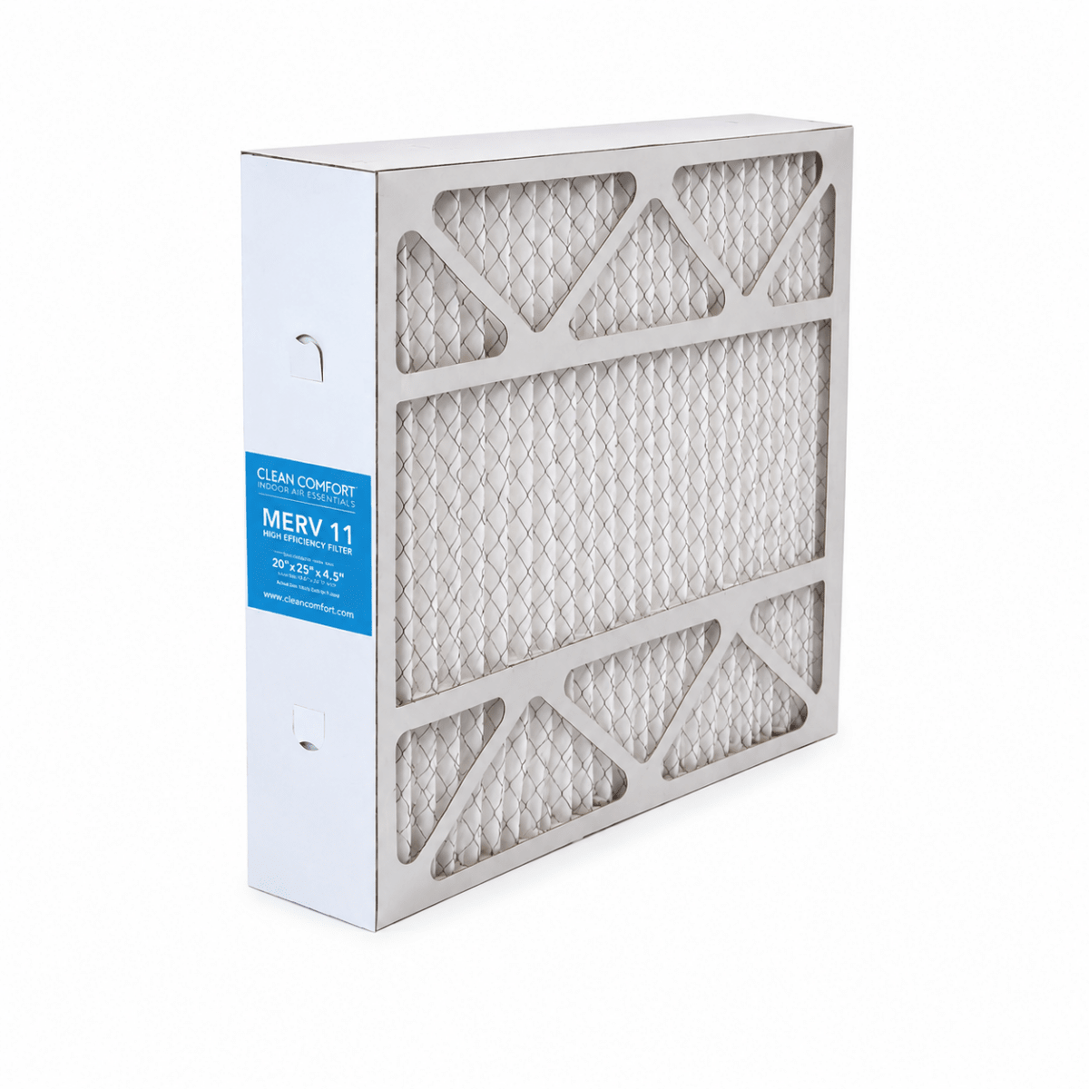 Clean Comfort MERV 11 Pleated Air Filter 16X25X4.5 (5pk)