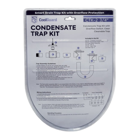 CoolGuard Condensate Trap Kit with Overflow Switch