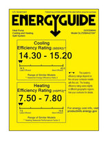 Goodman 3.5 ton 15.2 SEER2 Heat Pump System with multi - position air handler (GLZS5BA4210 AMST42CU1300)