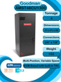 Goodman 4 TON Multi - Position Multi - Speed ECM Based R - 32 Air Handler with Internal TXV (AMST48CU1300)