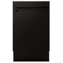 ZLINE 18" Tallac Series 3rd Rack Top Control Dishwasher in Custom Panel Ready with Stainless Steel Tub, 51dBa (DWV-18)