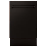 ZLINE 18" Tallac Series 3rd Rack Top Control Dishwasher in Custom Panel Ready with Stainless Steel Tub, 51dBa (DWV-18)