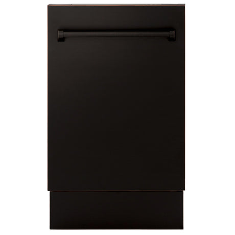ZLINE 18" Tallac Series 3rd Rack Top Control Dishwasher in Custom Panel Ready with Stainless Steel Tub, 51dBa (DWV-18)