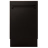 ZLINE 18" Tallac Series 3rd Rack Top Control Dishwasher in Custom Panel Ready with Stainless Steel Tub, 51dBa (DWV-18)