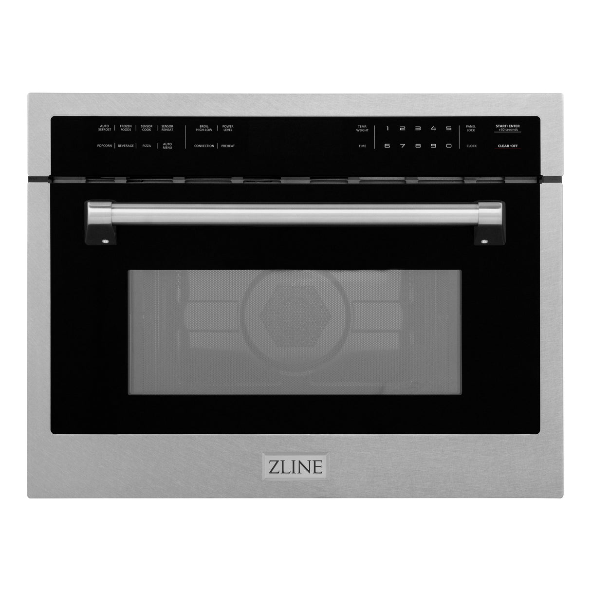 ZLINE 24 in. 1.6 cu ft. Built-in Convection Microwave Oven in Satin Stainless Steel with Speed and Sensor Cooking (MWO-24-SS) (Open Box)