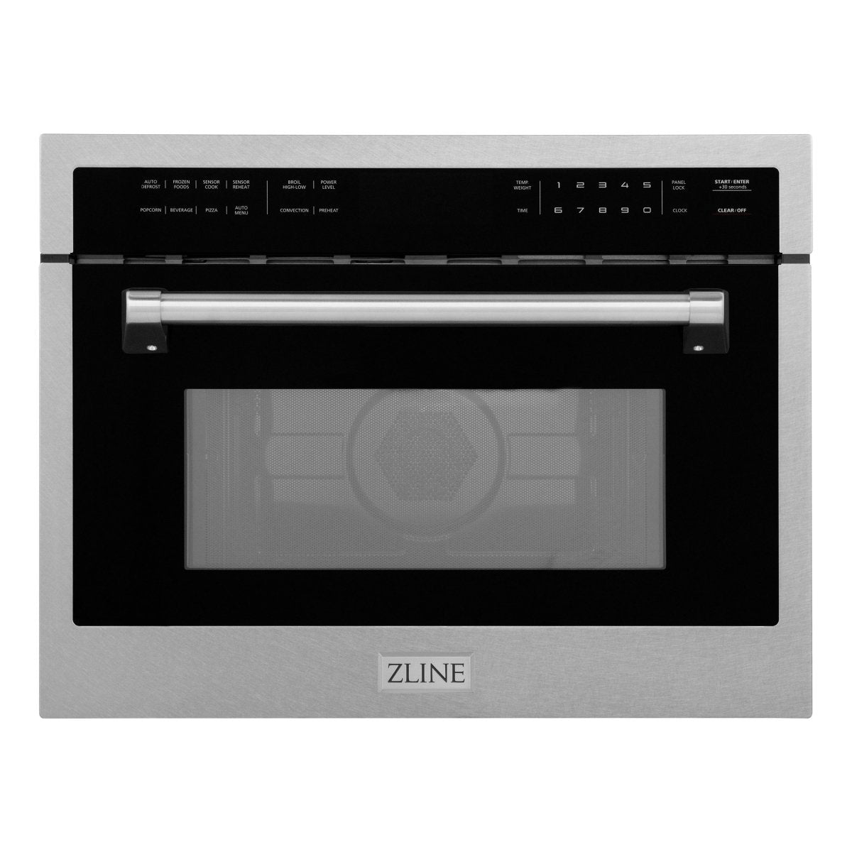 ZLINE 24 in. 1.6 cu ft. Built - in Convection Microwave Oven in Satin Stainless Steel with Speed and Sensor Cooking (MWO - 24 - SS) (Open Box)