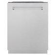ZLINE 24 in. Monument Series 3rd Rack Top Touch Control Dishwasher with Satin Stainless Steel Panel and Stainless Steel Tub, 45dBa (DWMT - SN - 24)