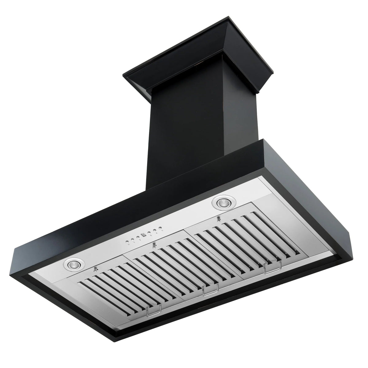 ZLINE 30" Convertible Vent Wooden Wall Mount Range Hood in Black (KBCC - 30)