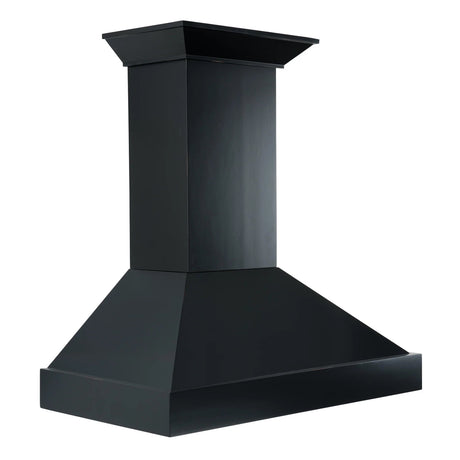 ZLINE 30" Convertible Vent Wooden Wall Mount Range Hood in Black (KBCC - 30)