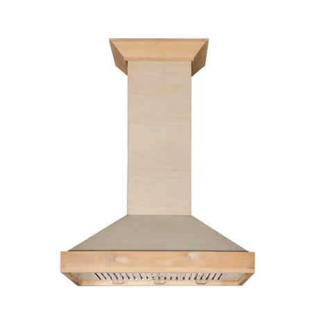 ZLINE 30" Ducted Unfinished Wooden Wall Mount Range Hood (KBUF - 30)