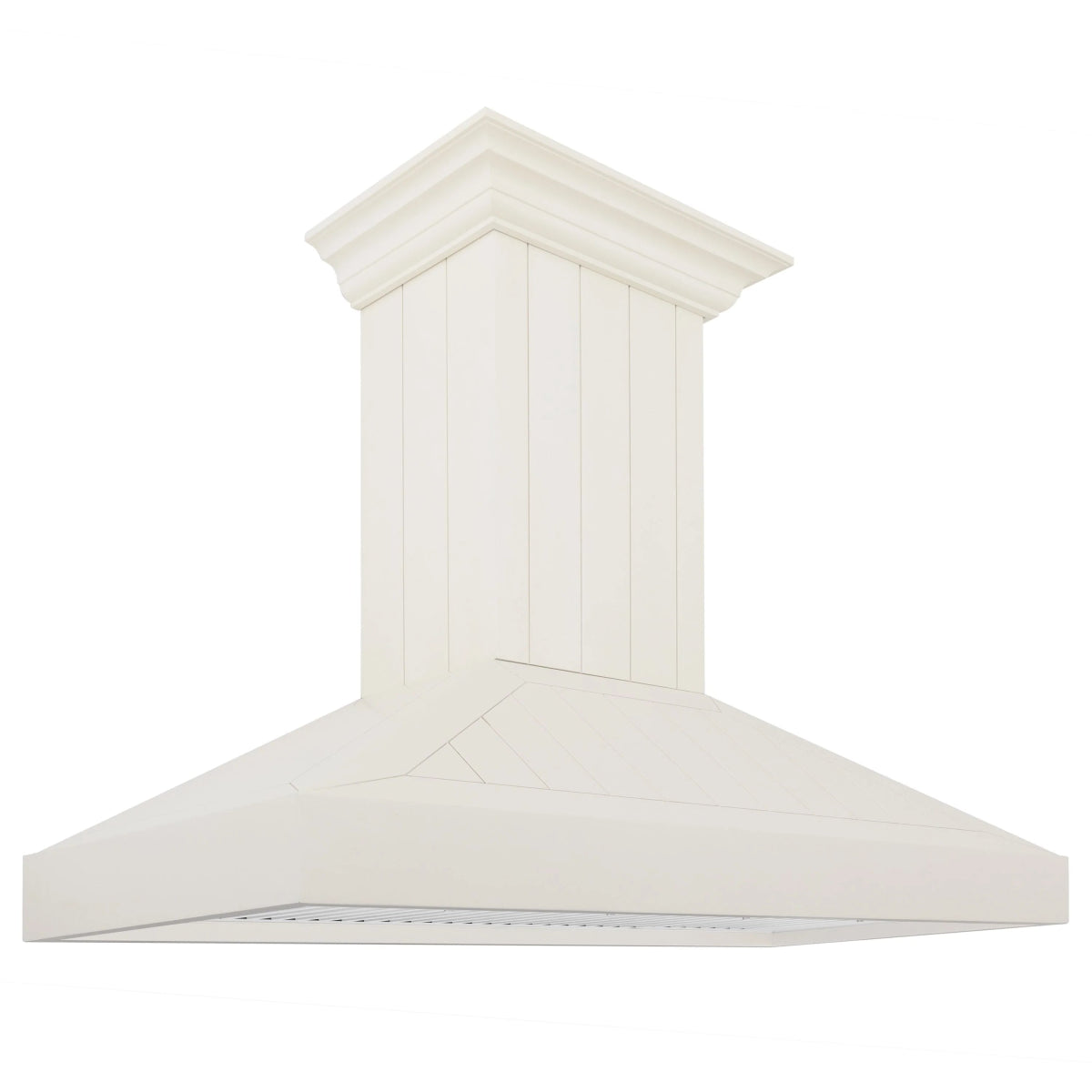 ZLINE 30" Ducted Vent Wooden Convertible Vent Wall Mount Range Hood in Cottage White (KPTT - 30)