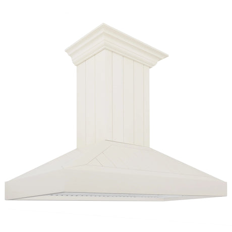 ZLINE 30" Ducted Vent Wooden Convertible Vent Wall Mount Range Hood in Cottage White (KPTT - 30)