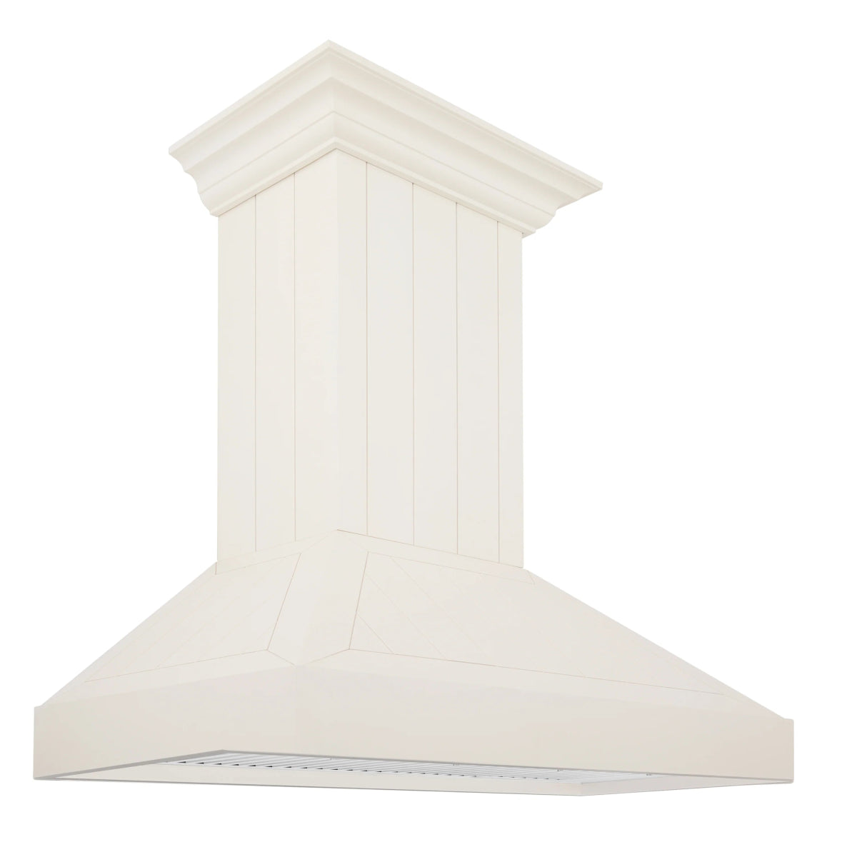 ZLINE 30" Ducted Vent Wooden Convertible Vent Wall Mount Range Hood in Cottage White (KPTT - 30)