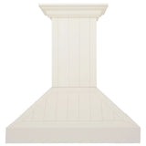 ZLINE 30" Ducted Vent Wooden Convertible Vent Wall Mount Range Hood in Cottage White (KPTT - 30)