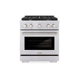 ZLINE 30 in. 4.2 cu. ft. Paramount Gas Range with 4 Burner Cooktop and Convection Gas Oven in Stainless Steel (SGR30)