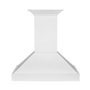 ZLINE 30 in. Wooden Wall Mount Range Hood in Smooth Bright White Finish (KBWW - 30)