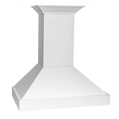 ZLINE 30 in. Wooden Wall Mount Range Hood in Smooth Bright White Finish (KBWW - 30)