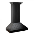 ZLINE 30" Wooden Convertible Vent Wall Mount Range Hood in Black - Includes Motor (KPCC - 30)