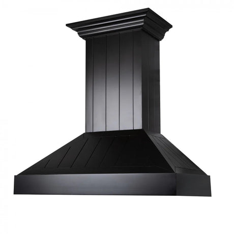 ZLINE 30" Wooden Convertible Vent Wall Mount Range Hood in Black - Includes Motor (KPCC - 30)