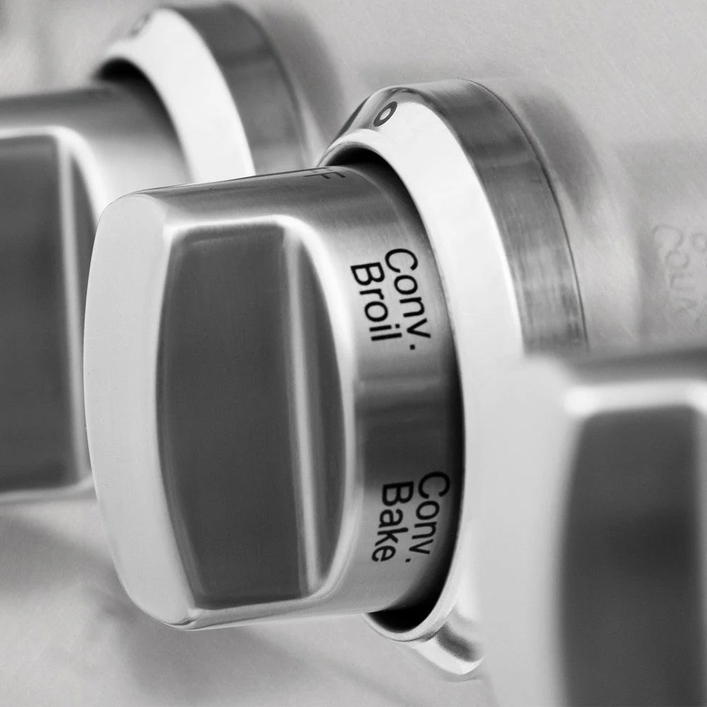 ZLINE 36 in. 4.6 cu. ft. Legacy Dual Fuel Range with 6 Burner Gas Cooktop and Electric Convection Oven in Satin Stainless Steel (RAS - SN - 36)