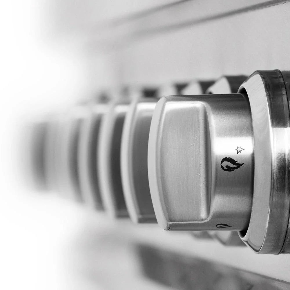 ZLINE 36 in. 4.6 cu. ft. Legacy Dual Fuel Range with 6 Burner Gas Cooktop and Electric Convection Oven in Satin Stainless Steel (RAS - SN - 36)