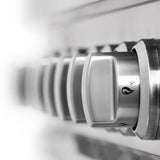 ZLINE 36 in. 4.6 cu. ft. Legacy Dual Fuel Range with 6 Burner Gas Cooktop and Electric Convection Oven in Satin Stainless Steel (RAS - SN - 36)