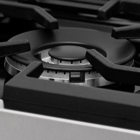 ZLINE 36 in. 4.6 cu. ft. Legacy Dual Fuel Range with 6 Burner Gas Cooktop and Electric Convection Oven in Satin Stainless Steel (RAS - SN - 36)