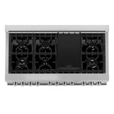 ZLINE 48 in. 6.0 cu. ft. Range with Natural Gas Stove and Natural Gas Oven in Stainless Steel (RG48)
