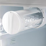 ZLINE Autograph Edition 36 in. 22.5 cu. ft. Counter - Depth French Door Refrigerator with Ice Maker in Fingerprint - Resistant Black Stainless Steel and Champagne Bronze Traditional Handles (RFMZ - 36 - BS - CB)