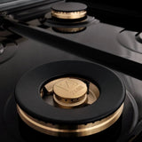 ZLINE Autograph Edition 48 in. 6.0 cu. ft. Legacy Dual Fuel Range with 7 Burner Gas Cooktop and 2 Electric Ovens in Stainless Steel and Polished Gold Accents (RAZ - 48 - G)