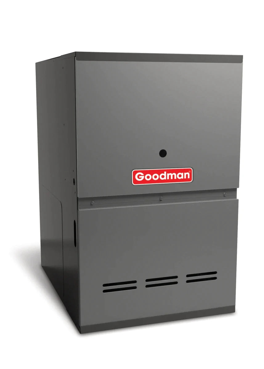 Goodman 3 TON 15 SEER2 Downflow AC system with 80% AFUE 80k BTU 2 stage Furnace (GSXN403610, CAPTA4230C4, GCVC800805CN)