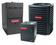 Goodman 3 TON 14.5 SEER2 Upflow AC system with 80% AFUE 80k BTU 2 stage Furnace (GSXN403610, CAPTA3626B4, GM9C800803BN)