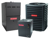 Goodman 16 SEER 3.5 TON complete split UPFLOW AC system with NEW 9 SPEED furnace