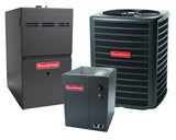 Goodman 16 SEER 2 Stage 5.0 TON complete split UPFLOW AC system with Luxury class furnace