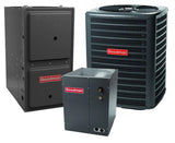 Goodman 16 SEER 2 Stage 5.0 TON complete split DOWNFLOW AC system with Luxury class furnace