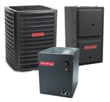 Goodman 16 SEER 2 Stage 2.0 TON complete split DOWNFLOW AC system with Luxury class furnace