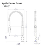 ZLINE Apollo Kitchen Faucet with Color Options (APL-KF)