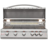 Blaze 40 Inch 5-Burner LTE Gas Grill with Rear Burner and Built-in Lighting System