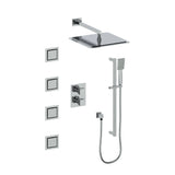 ZLINE Crystal Bay Thermostatic Shower System with Body Jets, color options available (CBY-SHS-T3)