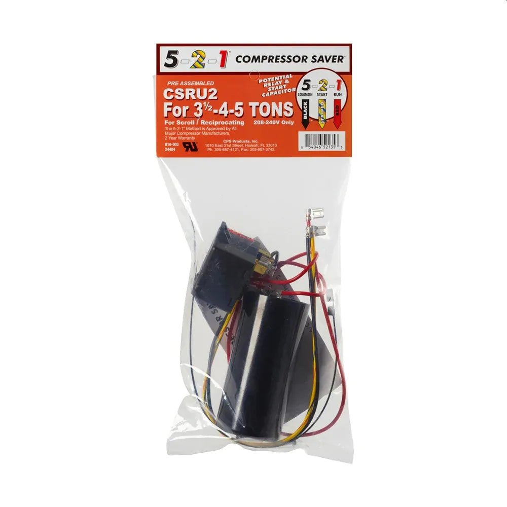 Compressor Saver Kit Compressor Savor CSR-U-1 Hard Start Kit for 3-5 TON HVAC Units