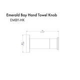 ZLINE Emerald Bay Towel Hook with color options (EMBY-HK)