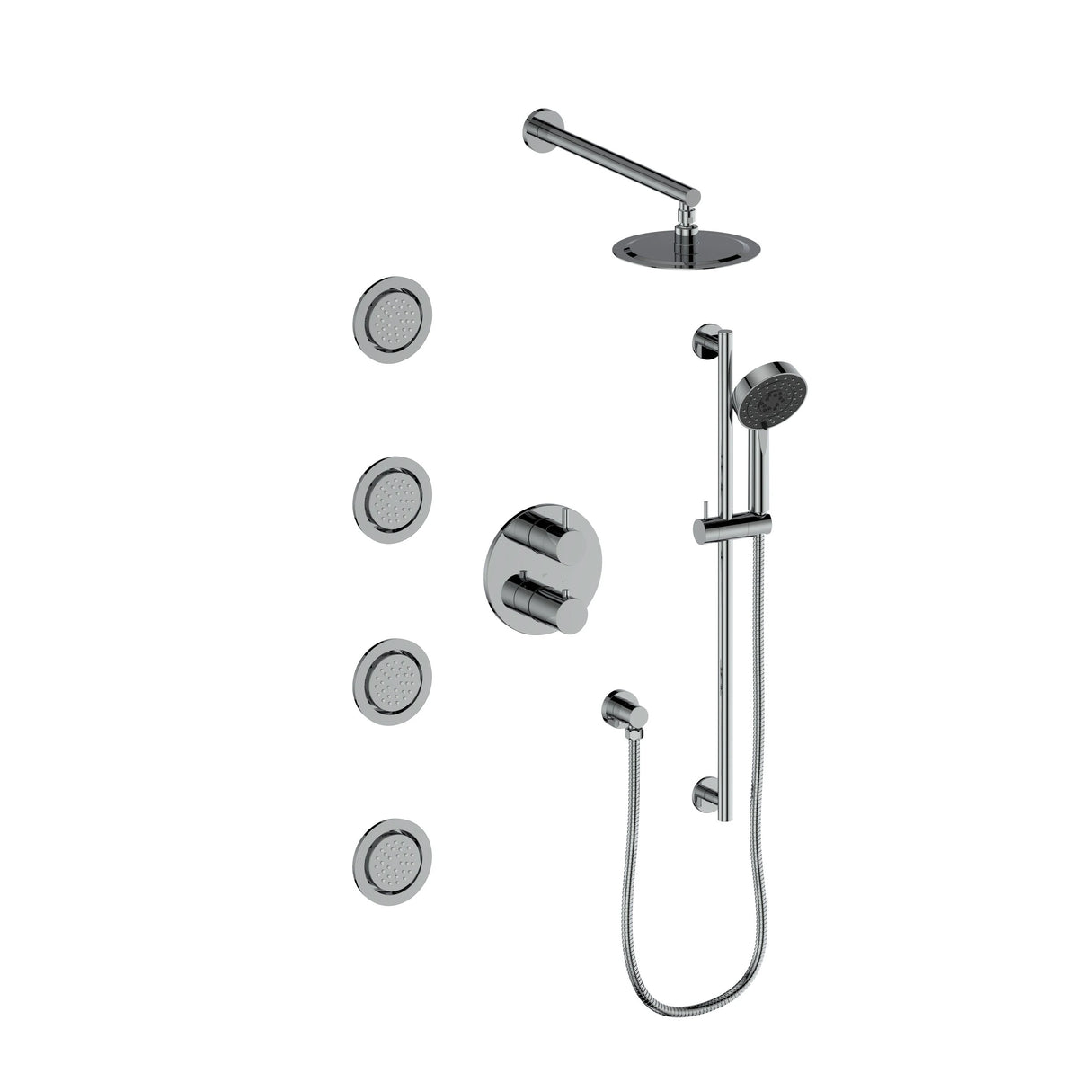 ZLINE Emerald Bay Thermostatic Shower System with Body Jets (EMBY-SHS-T3)