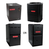Goodman 16 SEER 3 TON complete split HORIZONTAL AC system with NEW 9 SPEED furnace
