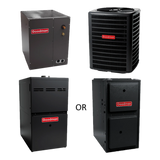 Goodman 16 SEER 1.5 TON complete split HORIZONTAL AC system with NEW 9 SPEED furnace